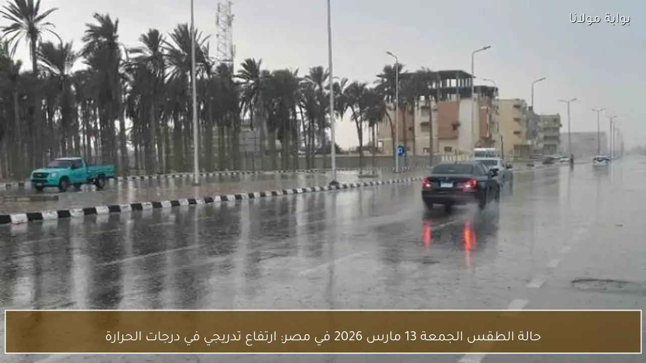 ارتفاع تدريجي في درجات الحرارة يسود طقس مصر يوم الجمعة 13 مارس